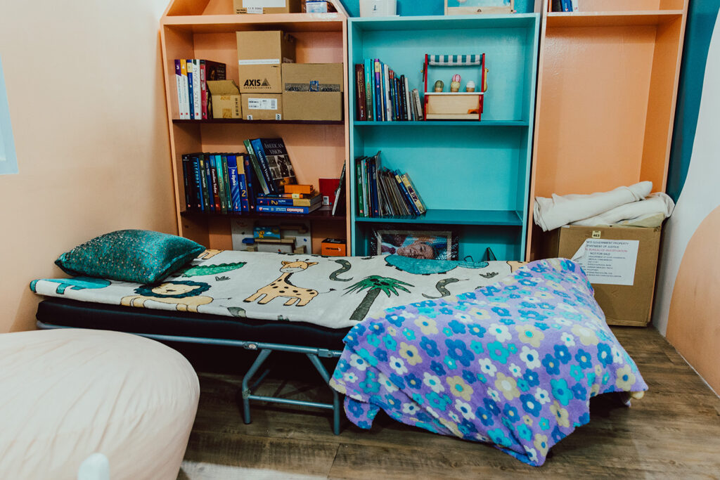 the safe interview room provided for child survivors of trafficking