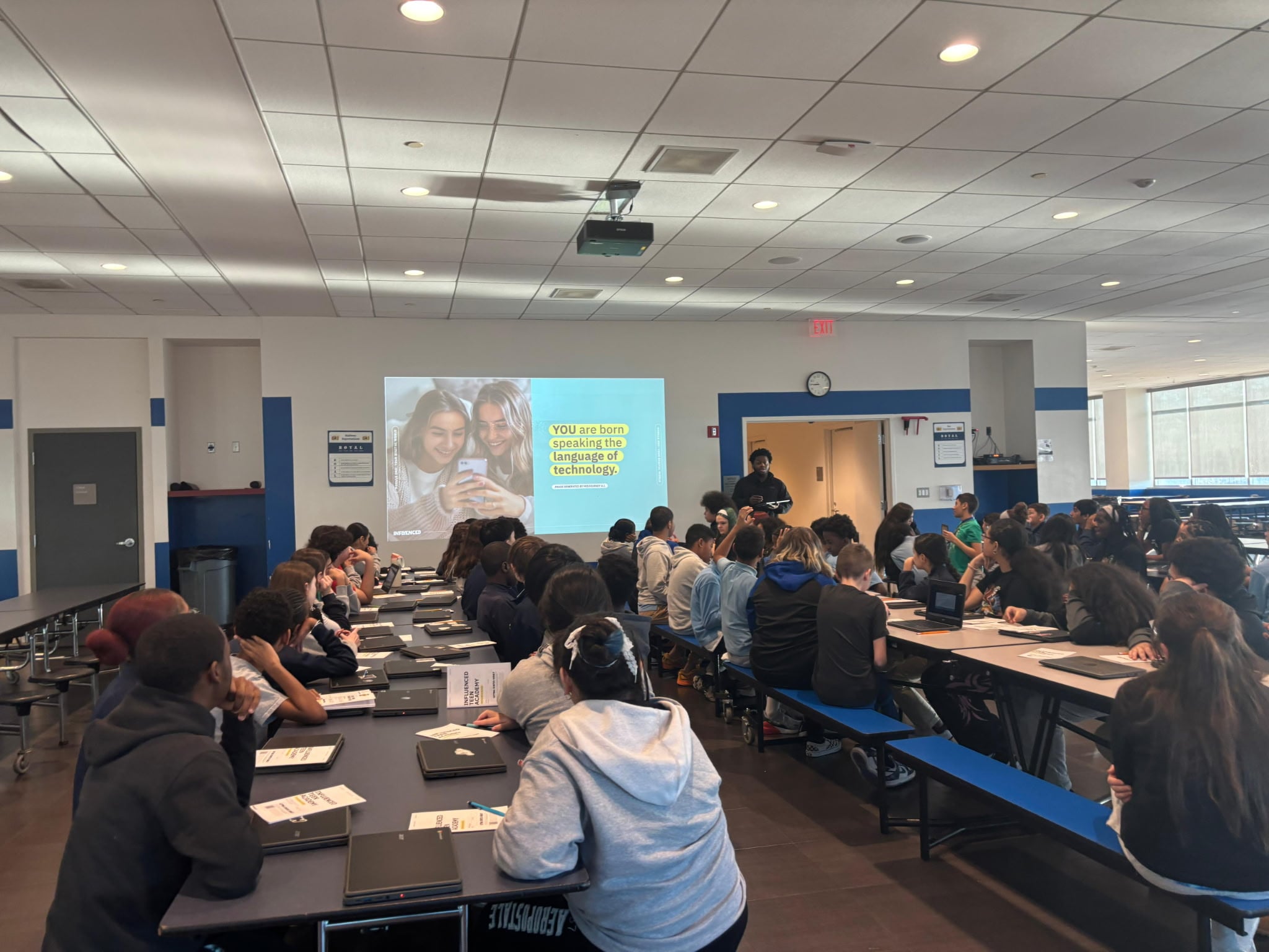 Students at an Influenced workshop in Philadelphia, PA