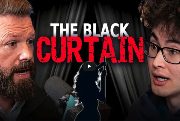 Matt Parker and Sean Kelly on Digital Social Hour podcast; text reads The Black Curtain