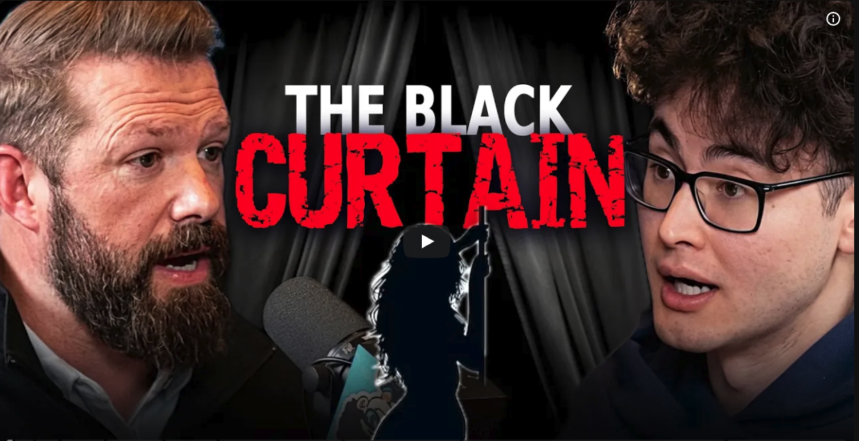 Matt Parker and Sean Kelly on Digital Social Hour podcast; text reads The Black Curtain