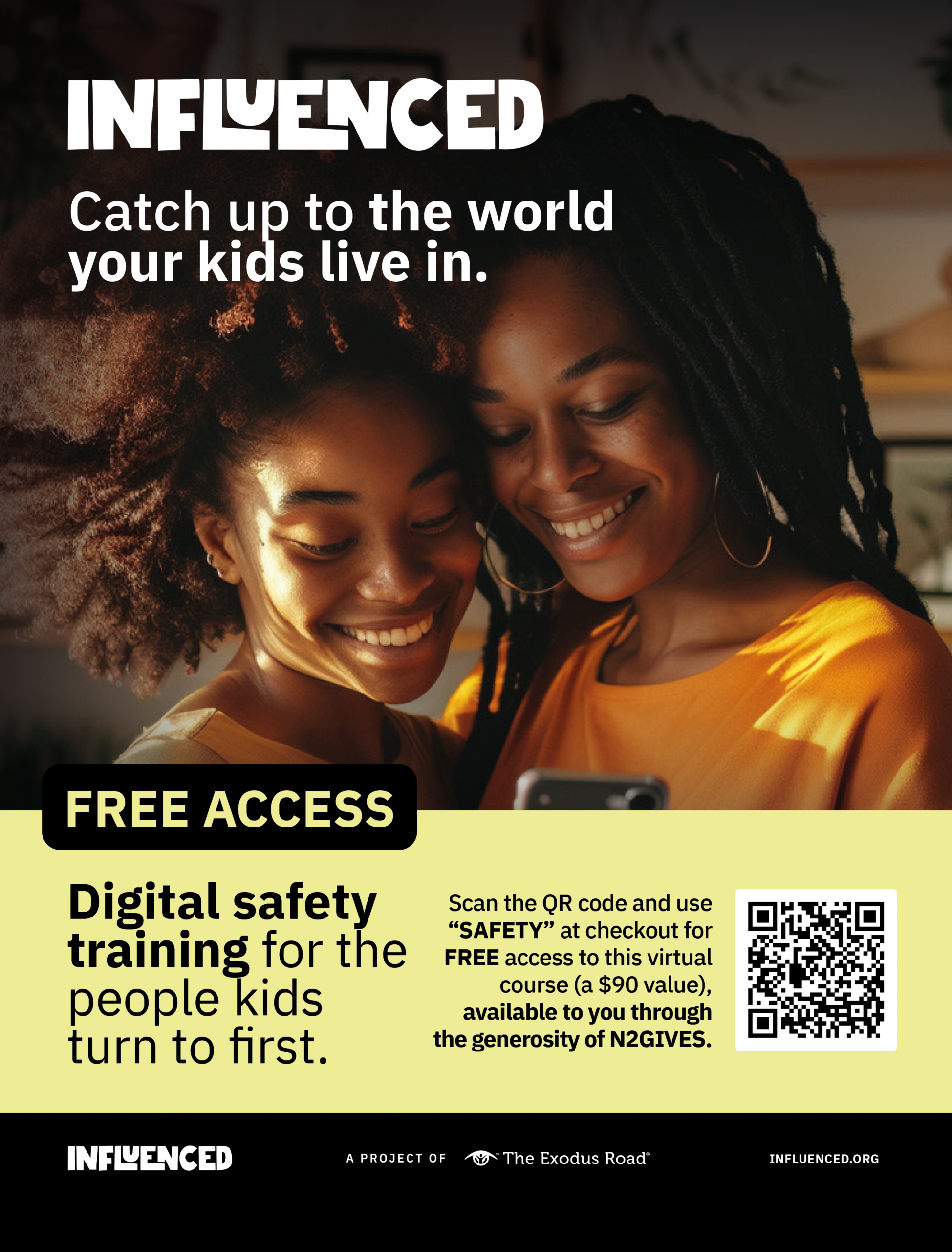 Influenced Parent Academy free-access ad for N2GIVES publications