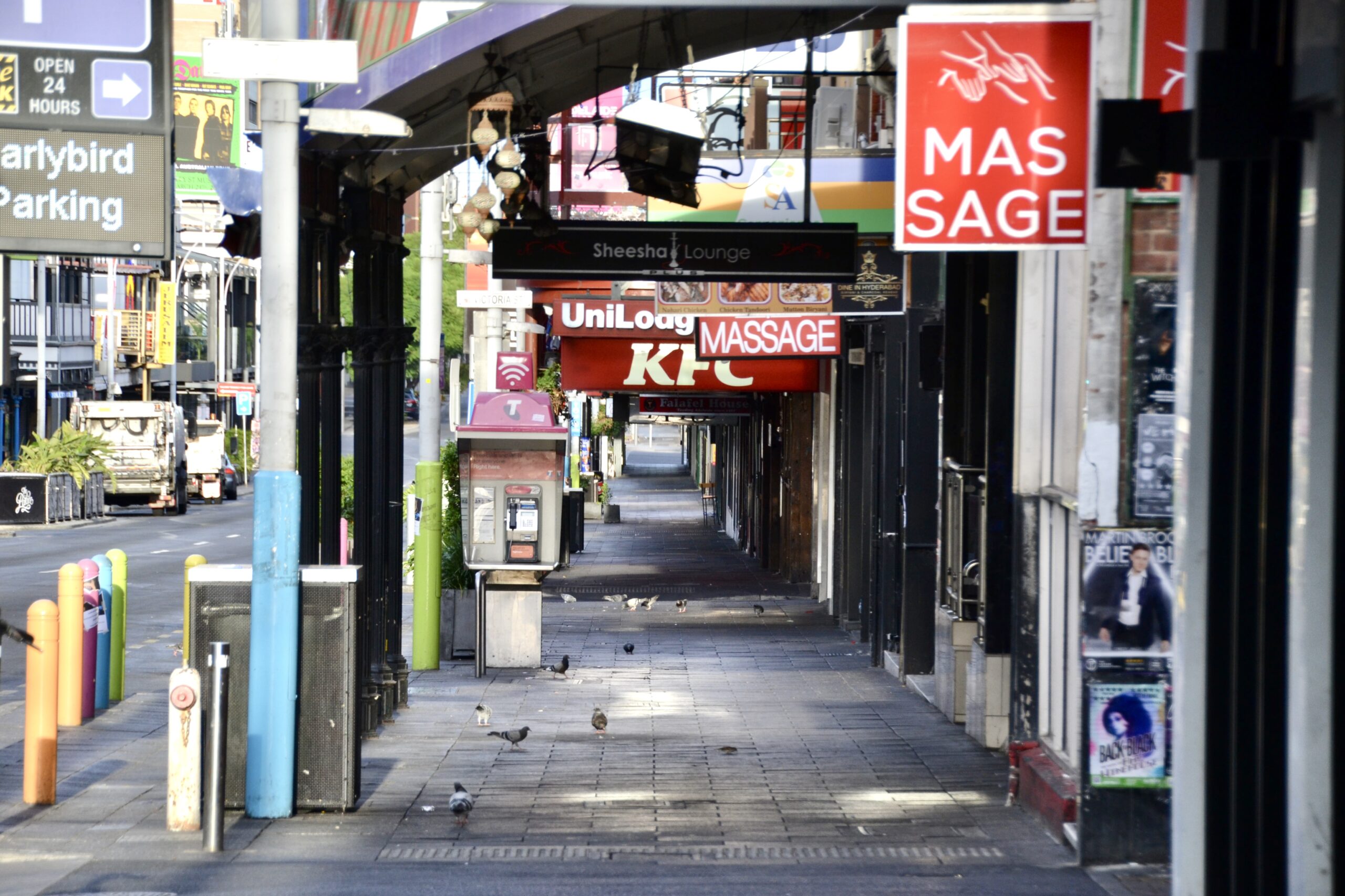 Massage parlor store front in Australia