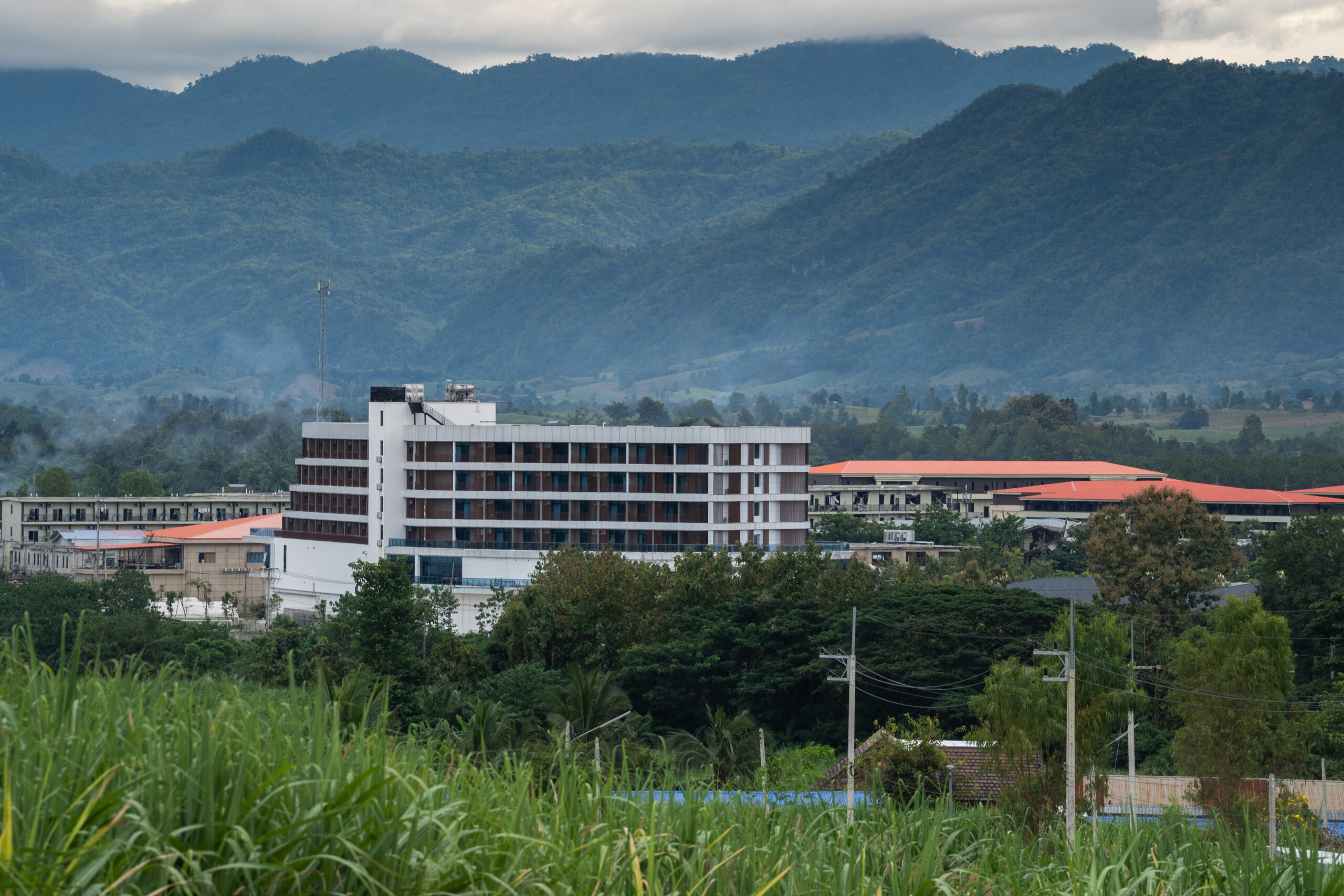 Scam compound on the Myanmar–Thailand border